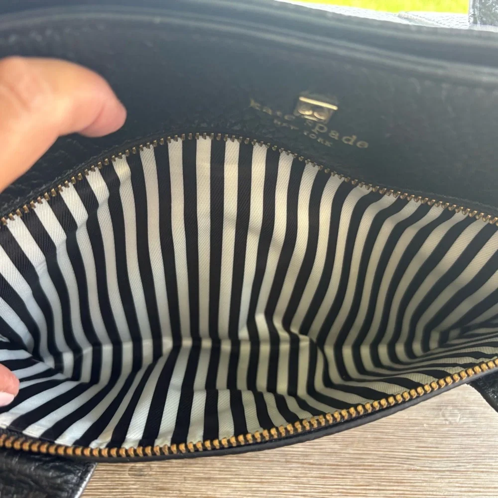 Kate Spade Black Leather Shoulder Bag - Picture 8 of 10
